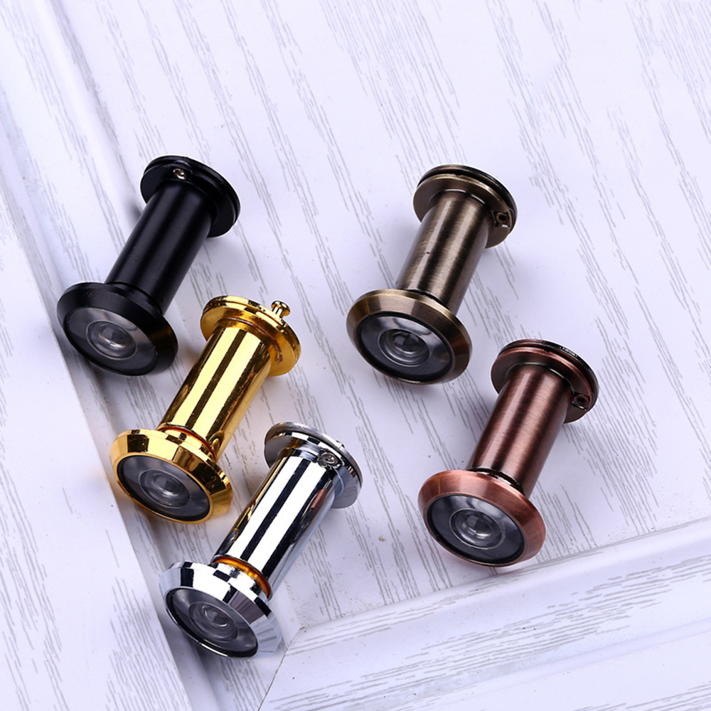 Door Viewer 220 Degree 16mm Adjustable Alloy Tamper Home Security Camera Home Optical Glass Anti-Theft Video Eye Magic Door