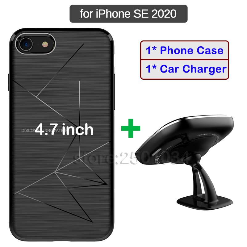NILLKIN 2-in-1 Qi 10W Fast Car Wireless Charging Set for iPhone SE SE2 Car Holder Magnetic Case+Magnet Car Wireless Charger: Default Title