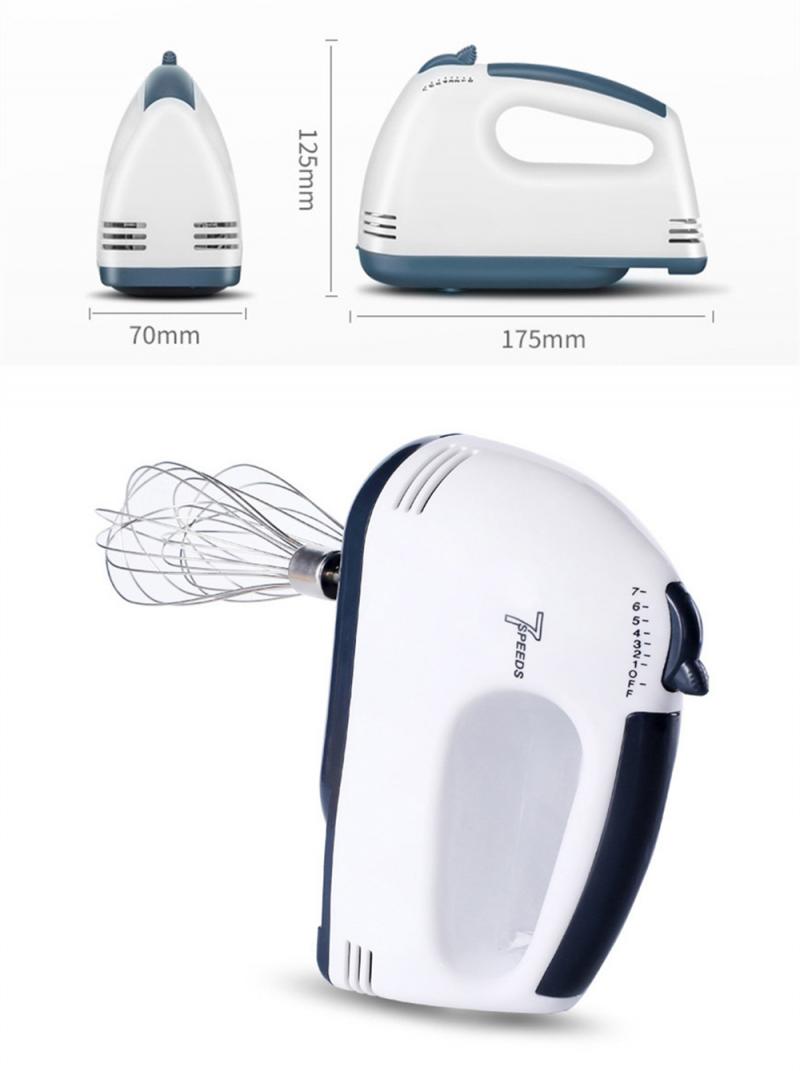 1pc 220V Electric 7 Speed Electric Hand Mixer Whisk Handheld Egg Beater Food Whisk Mini Blenders Home Kitchen Egg Food Mixer