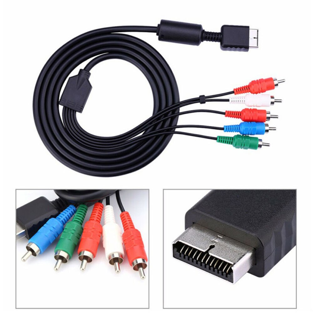 1.8m multi component av-kabels voor sony playstation 2 voor playstation 3 voor  ps3 ps2 games accessoires