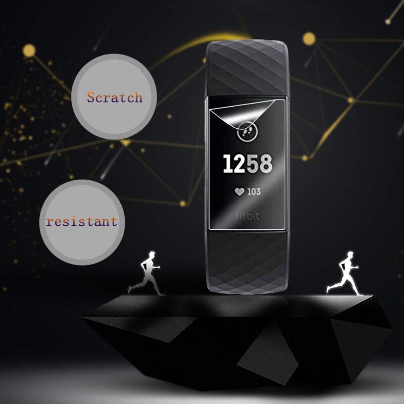 Smart Horloge Accessoires 9H Anti-Kras Tpu Full Hd Cover Screen Protector Film Voor Fitbit Lading 3 /4 Hd Protector