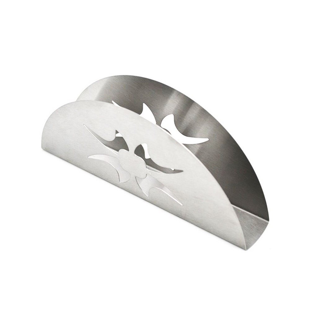 Kitchen Tools Napkin Holder - Stainless Steel Cloth Serviette Holder Dispenser Paper Mail Holder Organizer: Pattern