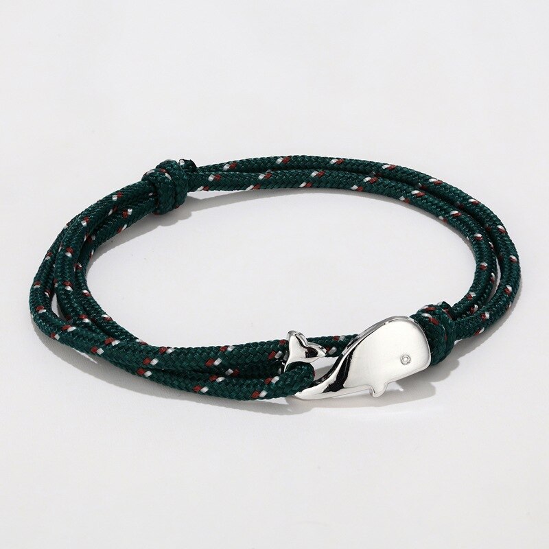 Wal Schwanz Armbinde Handgemachte Seil Armbänder Für Frauen Pulseras Schmuck Einstellbare Charme Bracciali Donna Anker Männer Zubehör