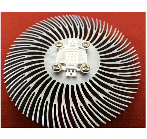 5Pcs 10W Led Heatsink Voor 10W Ronde En Vierkante Cob Led Emitter, 10W Led Chip Diy Met Schroef