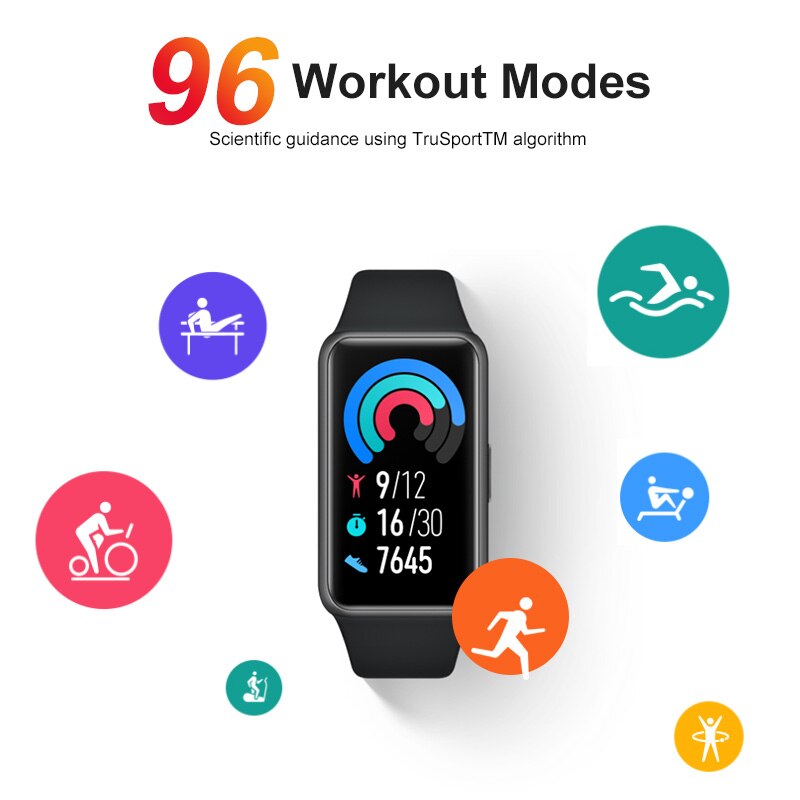 HUAWEI BAND 6 Smartband 6 Blood Oxygen 1.47" AMOLED Long Battery Life Fast Charging Heart Rate Monitoring