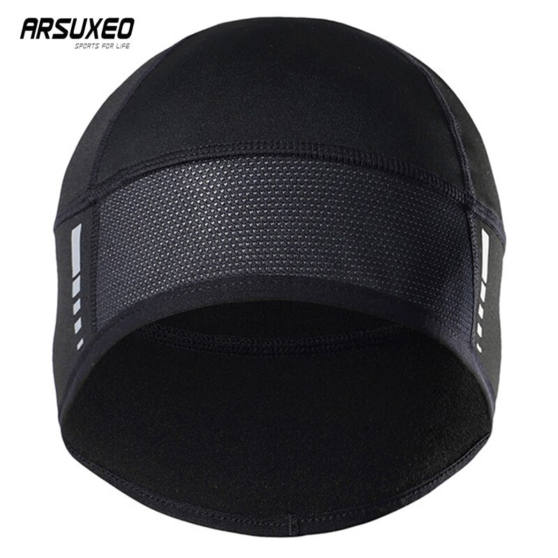 Arsuxeo Outdoor Fietsen Cap Wandelen Trekking Rijden Hoed Winter Sport Fleece Warm Bike Hoed Ademend Winddicht Fiets Cap