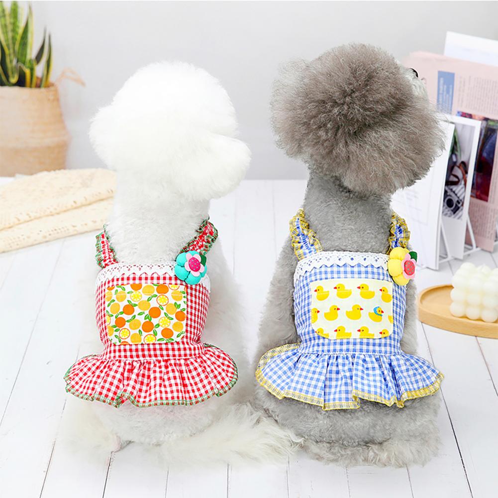 Stijl Leuke Cool Pet Rok Mooie Plaid Polyester Puppy Jarretel Rok Voor Zomer Honden Kleding Levert Producten