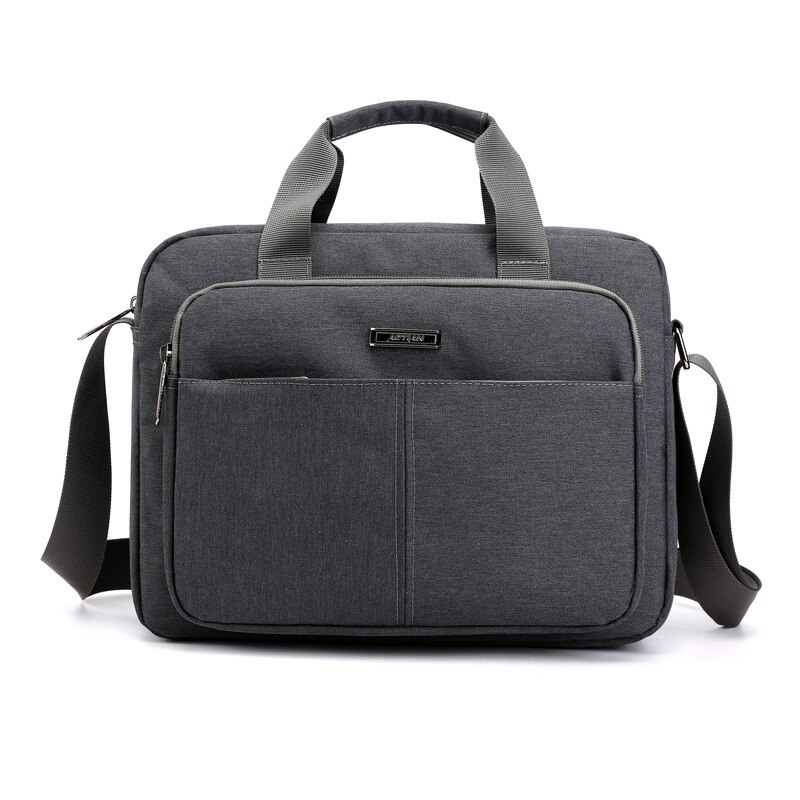 Homens negócios maleta saco do mensageiro moda retro ombro bolsa de mão náilon crossbody sacos à prova dwaterproof água preto saco de trabalho xa756zc: Gray