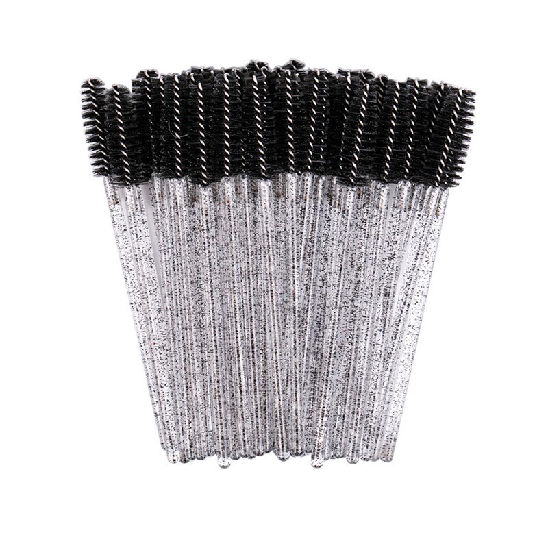100 unids/pack nueva buena desechable pestañas maquillaje para pestañas cepillo Mini varitas de rímel de pincel para maquillaje herramienta de maquillaje: Black