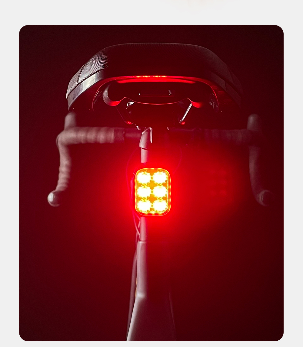 Lampe Frontale Vélo LED 5000lm 4 Modes + Feu Arrière Rechargeable