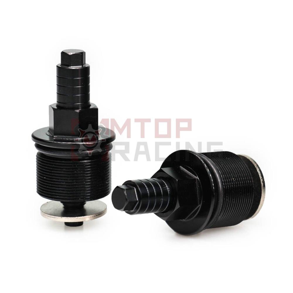 Preload Fork Caps For Honda NSR50 NSR80 NS-1 30mm Hexagonal Adjustable Fork Bolts Black Silver