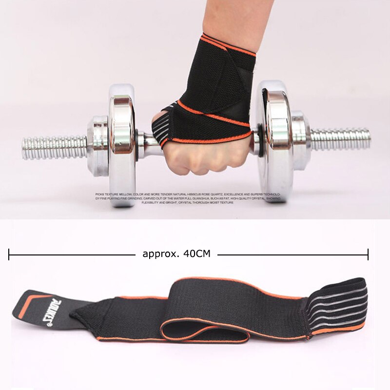 50cm justerbara armband sport kondition tyngdlyftning elastisk handledsband bandage bracer handskar träning gymskydd wen kvinnor