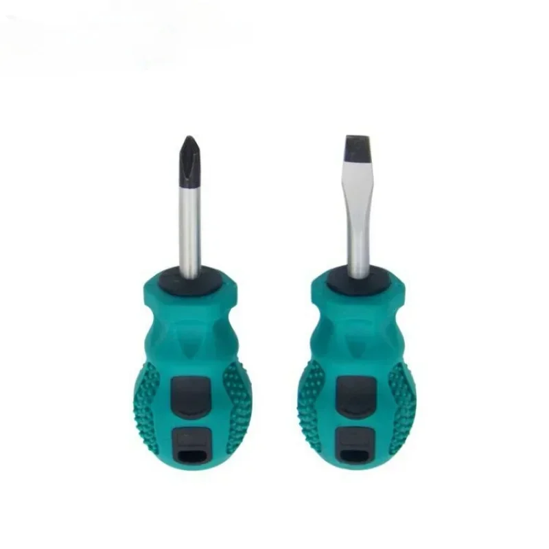 Magnetische schroevendraaier Mini draagbare schroevendraaier met korte schacht Rubberen handgreep Phillips gleufschroevendraaier Reparatie handgereedschap
