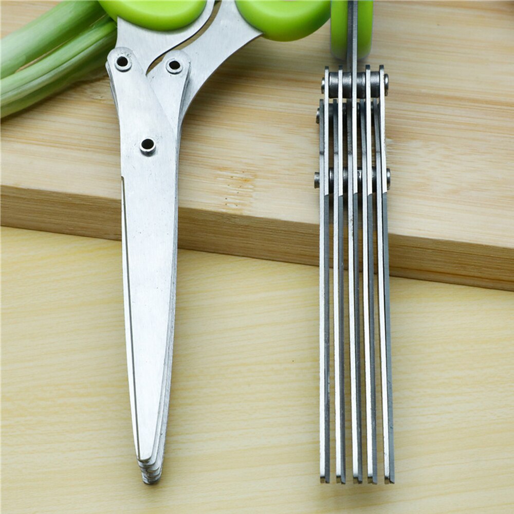 Multifunctional Cutter Greens Big Scissors Stainless Steel Cutting Knife Herb Seaweed Spice Scissors Paper Kitchen Accessories
