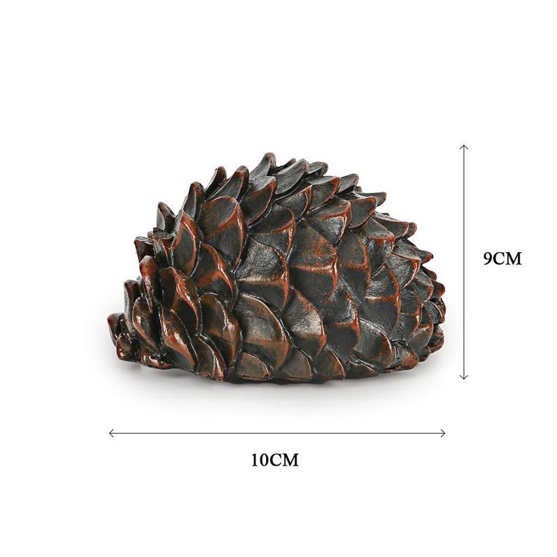 Coffre-fort à clé cachée 9x10Cm, coffre-fort à cône de pin pour l&#39;extérieur, clés de rangement Camouflage, décoration de jardin, clé de rechange secrète, sécurité de la maison