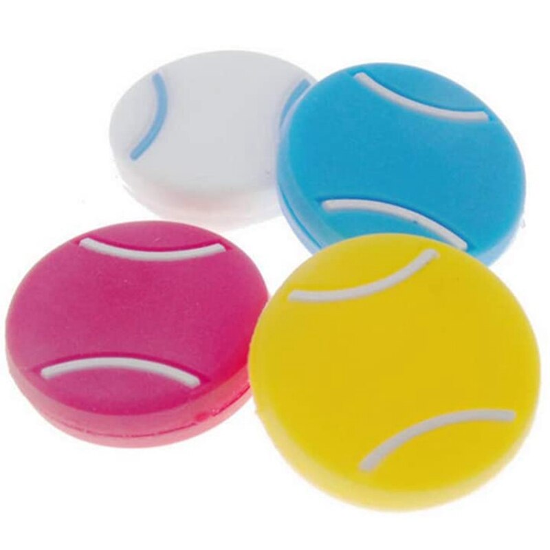 10PCS Tennis Racket Vibration Dampeners Tennis Shape Tennis Racquet Shock Absorbers Tennis Racket Strings Dampers