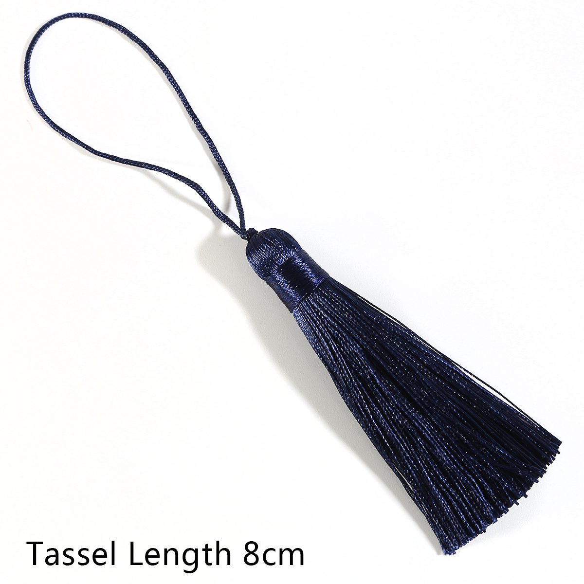 8cm, tupsua,silkkihapsut,askartelutupset,hapsut verhoon,tupsut koruihin tee itse,hapsuverho ,2kpl /pussi: Tummansininen