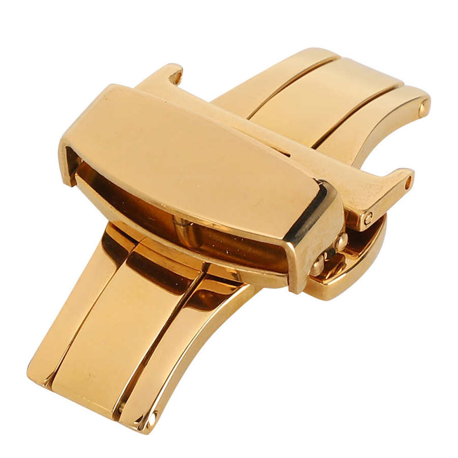 Horloge Case Horloge Geschenkdoos Rvs Horloge Sluiting Horlogeband Sluiting Vervanging Accessoire Goud Voor Horloge Opslag: Golden 20mm