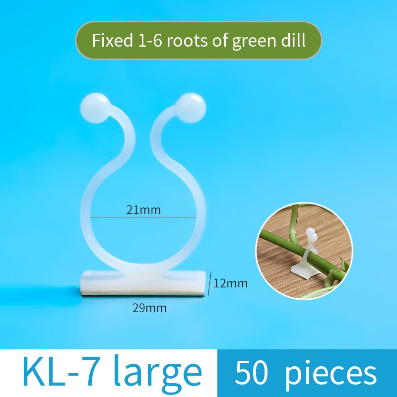 Fixation-planta verde de eneldo verde para escalada en pared, Cesta Verde para escalada de vid, colgante de pared, estereotipado para el hogar, 50 Uds.