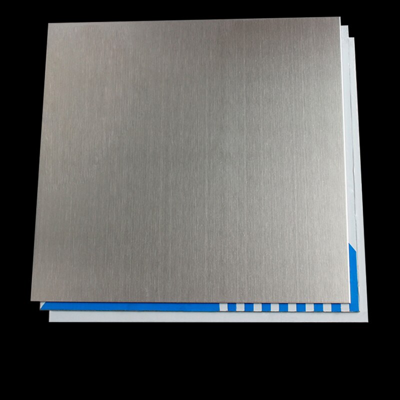1Pc 304 Rvs Vierkante Plaat Gepolijst Plaat Vel Dikke Dunne Dikte 0.01Mm/0.02/0.03/0.04/0.05/0.08X100Mm X 100Mm
