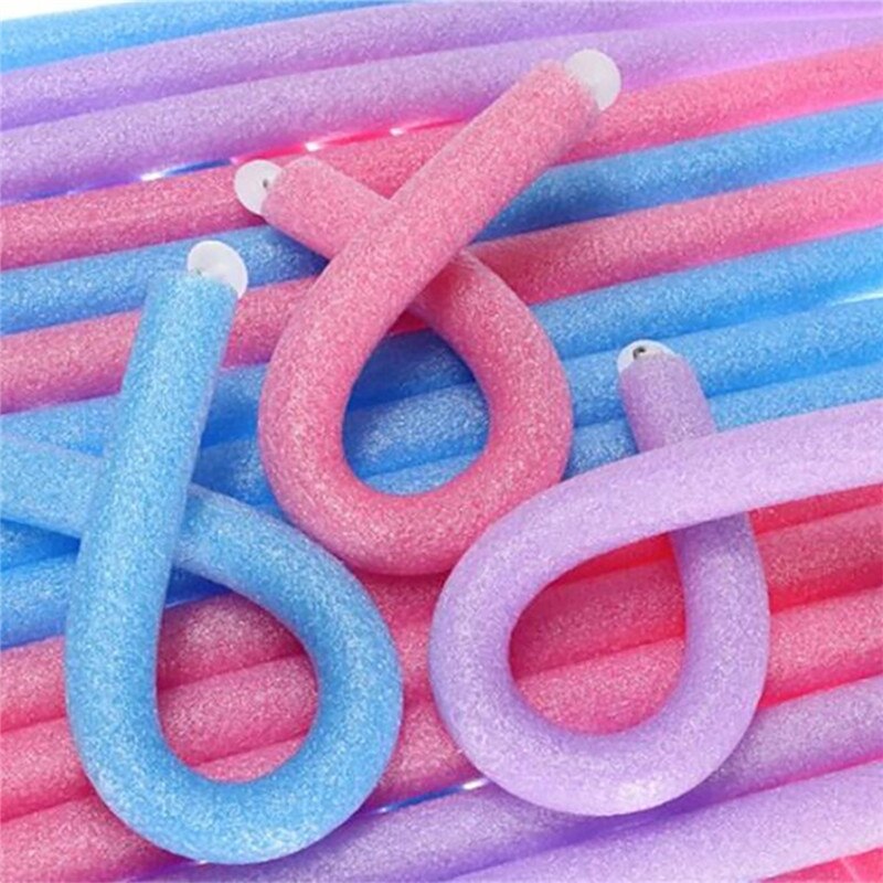 10PCS/SET Hair Curler Roller Curl Hair Bendy Rollers DIY Magic Hair Curlers Tool Styling Rollers Pearl Cotton Hair Curling