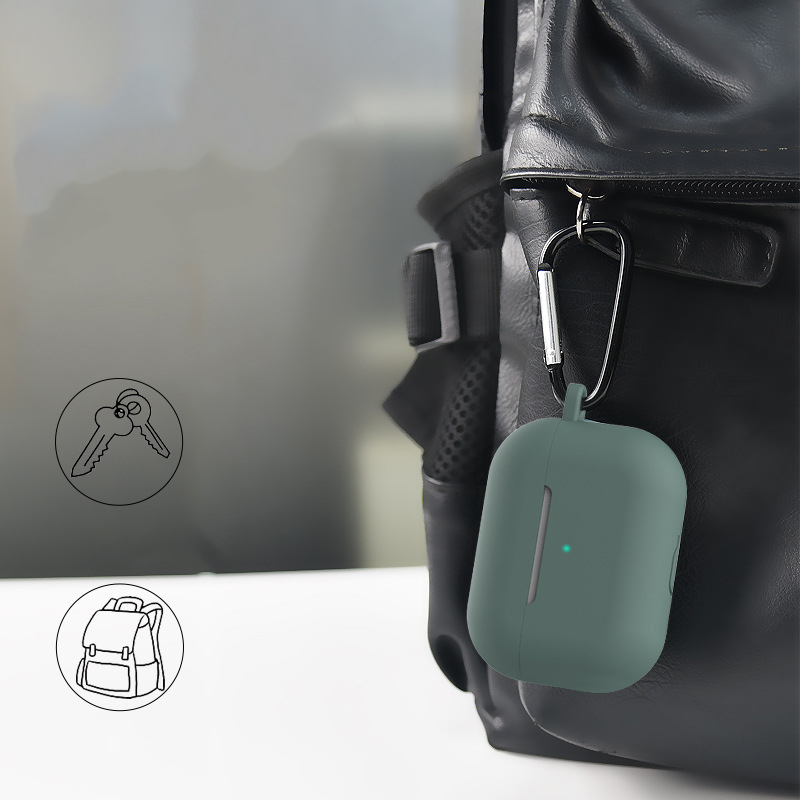 Soft Silicone Case for Apple Airpods Pro Wireless Headset Case for AirPods Pro Charging Box Solid Color Earphones Case