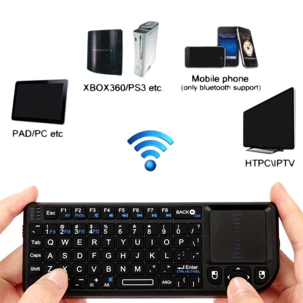 3 IN 1 Wireless Keyboard Mouse Portable Mini Air Fly Mouse Handheld Wireless Touchpad Mice Keyboard for PC Smart TV