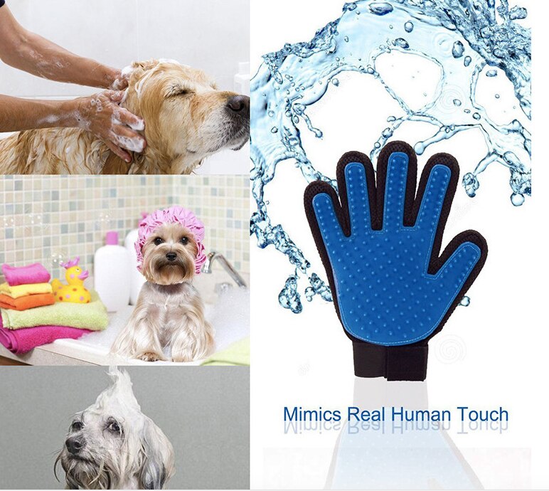 True Touch Pet Gloves Brush Massage Cleaning Cat And Dog Hair Brush Pet Brush