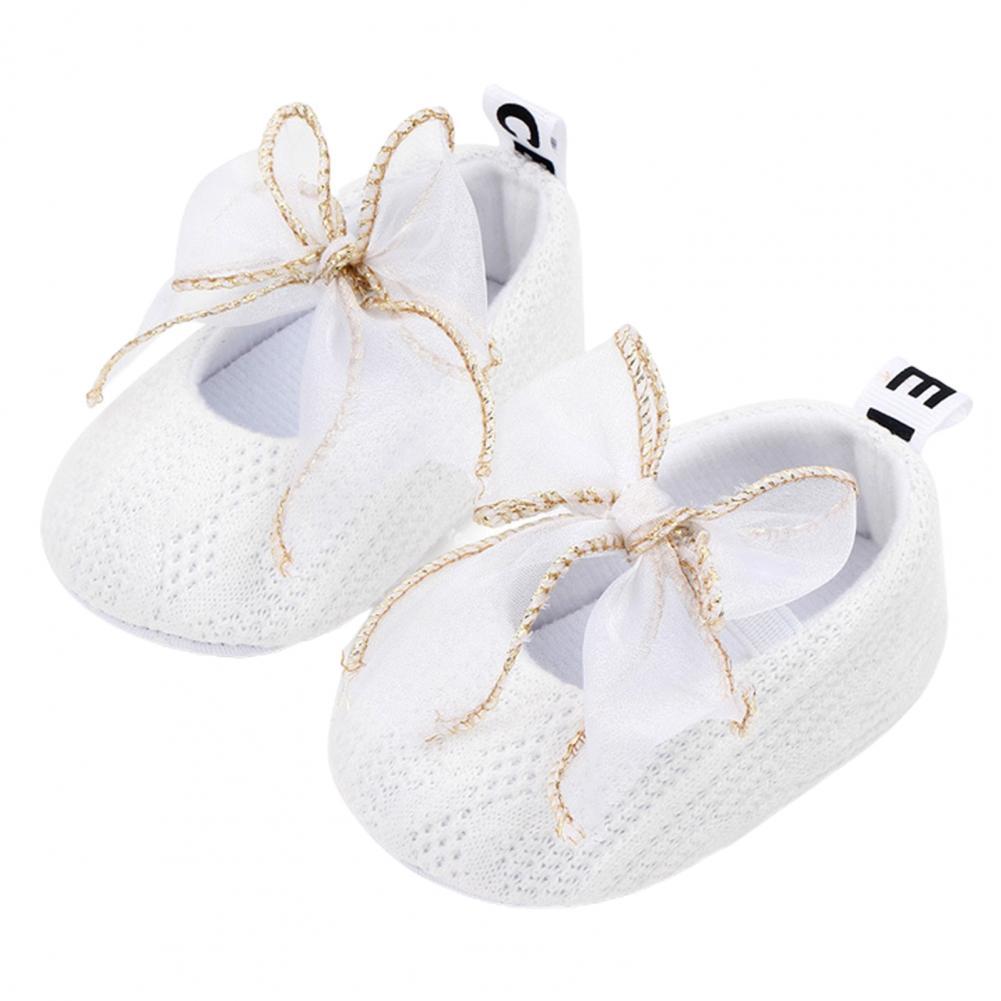 1 Paar stilvoll charmant 3 Größen Krippe Schuhe Foto Stütze Bowknot neugeboren Krippe Schuhe Pro Herbst Baby Krippe Schuhe: Weiß / 13 cm