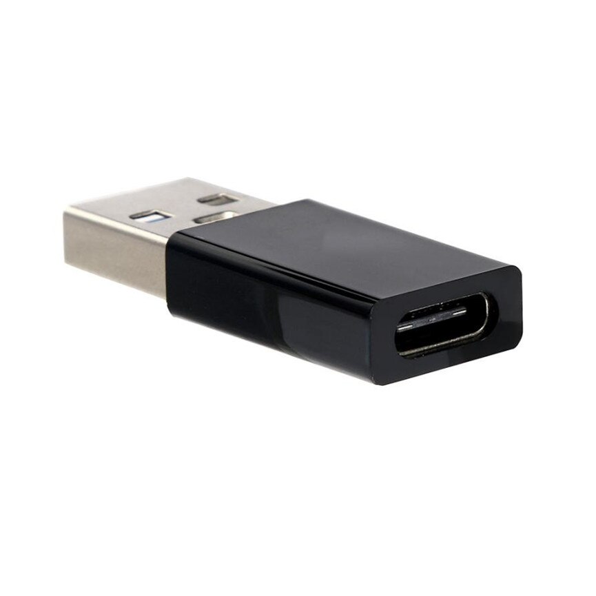 USB3.1 Type-C Female to USB 3.0 Type-A Male Gold Plated USB 3.1 Type C Connector Converter Adapter for Smartphone Black