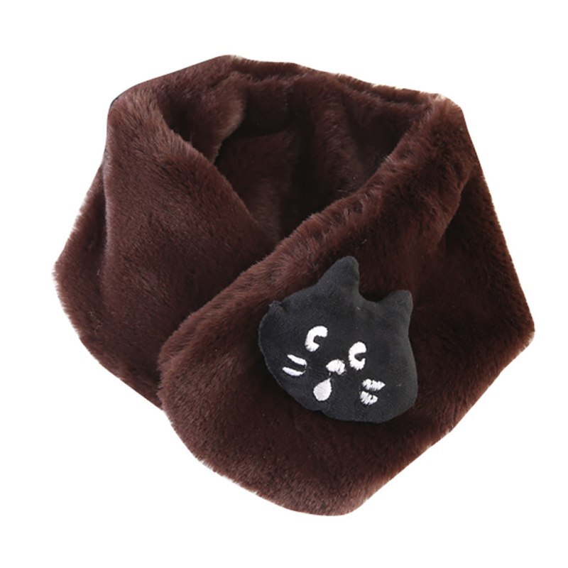 Écharpe Hiver Enfant Fausse Fourrure - 60x10 Cm - Boules En Peluche - Pour Filles Et Garçons 1-10 Ans