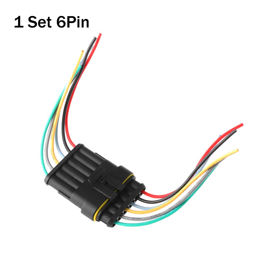 Connecteur électrique de voiture étanche HID, 1/2/3/4/5/6 broches, prise avec câble électrique, faisceau de câbles pour camion et automobile: 6Pin