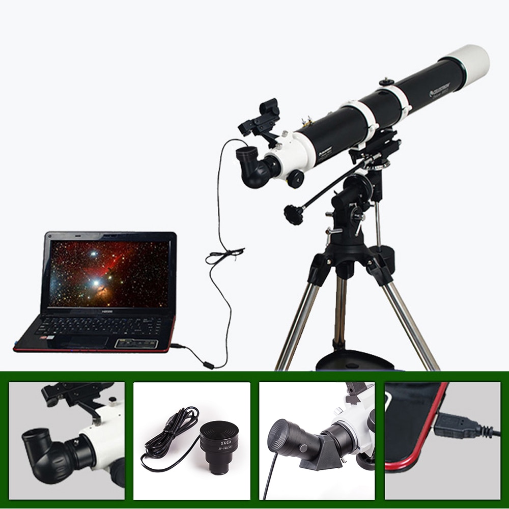 Celestron 1.25&quot; Telescope Digital Electronic Eyepiece Camera for Astrophotography USB Port 130w Pixel