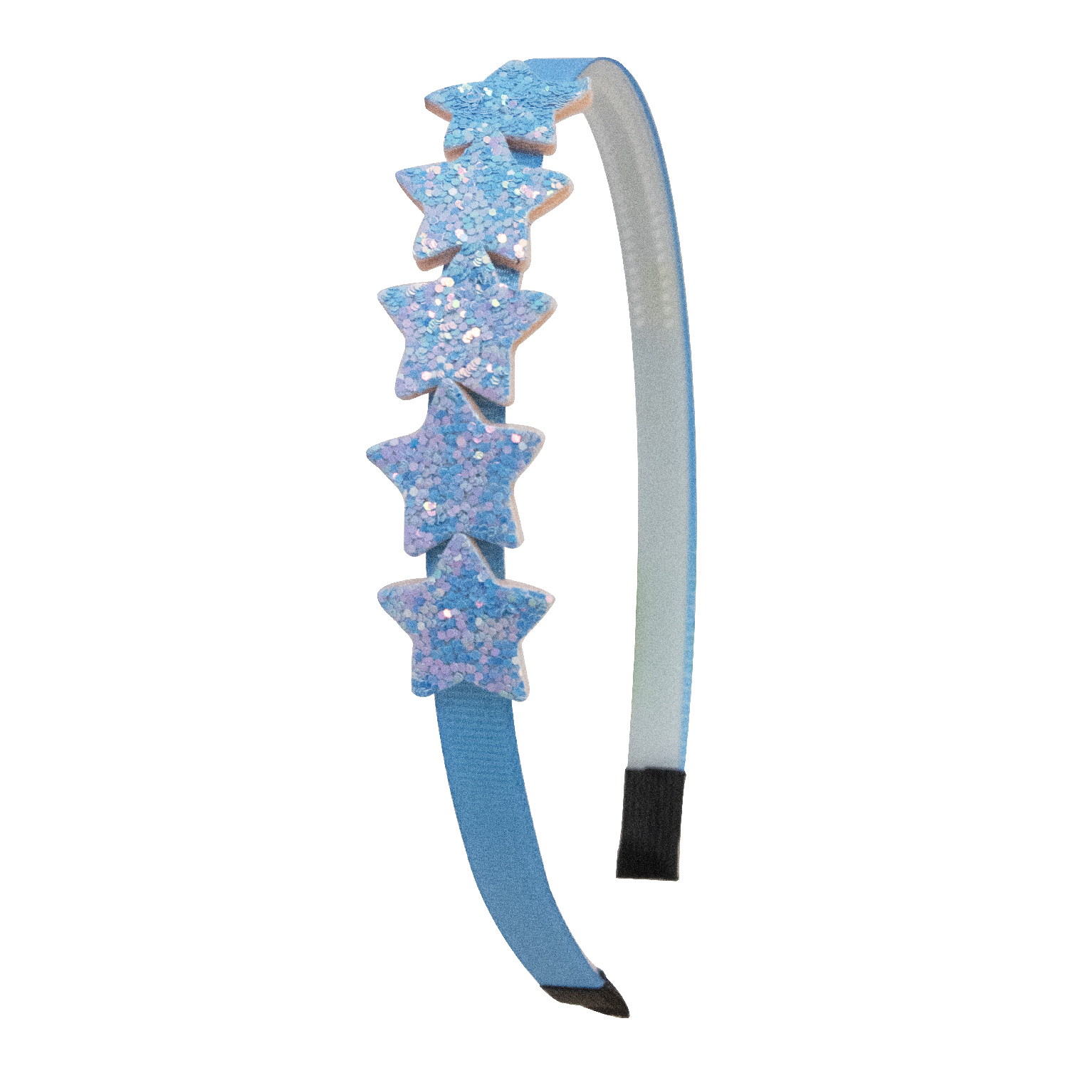 1 diademas bonitas con forma de estrella brillante para niñas, diademas con forma de estrella brillante, accesorios para el cabello para niños: LIGHT BLUE