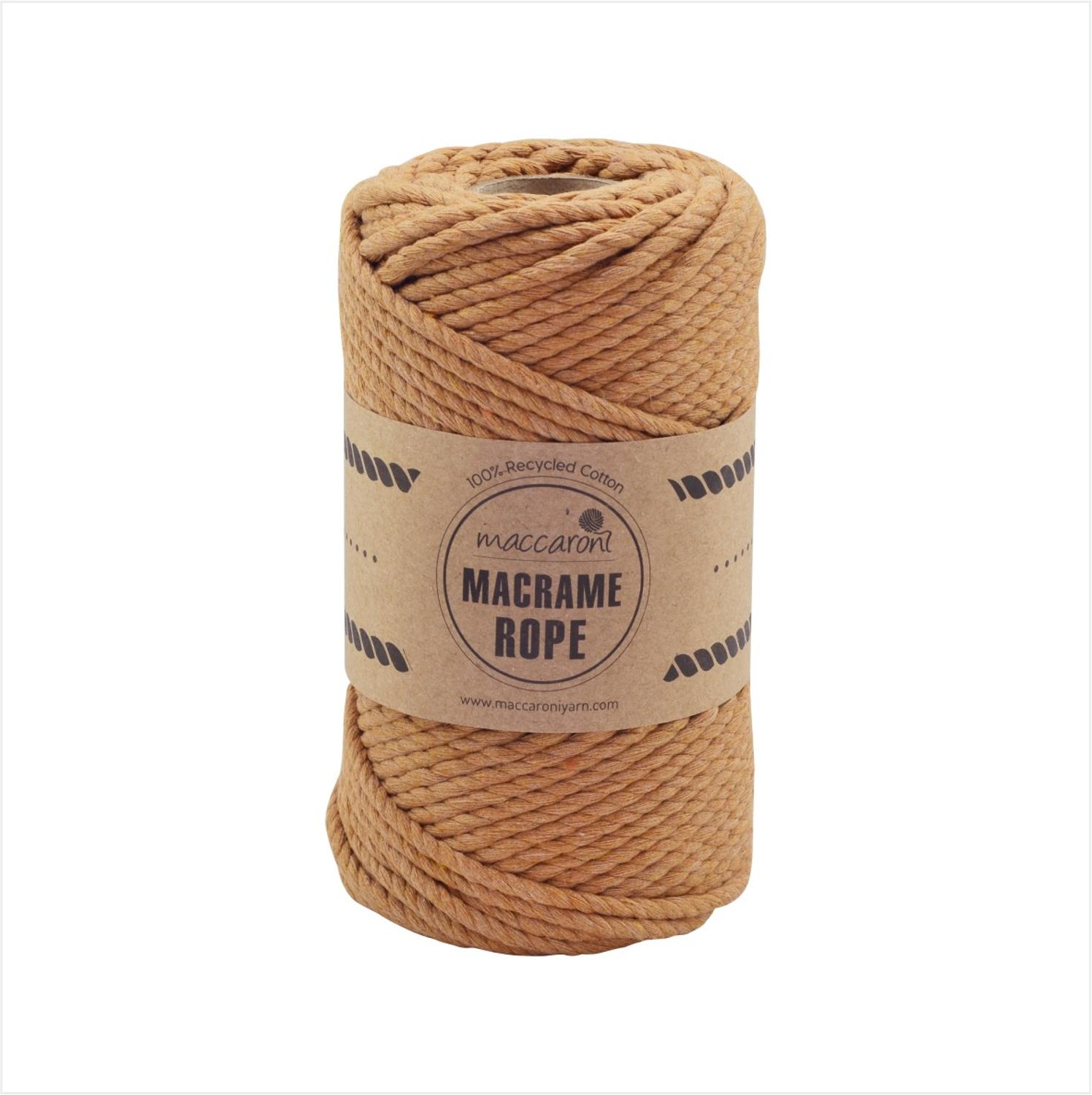 Maccaroni Macrame Rope Yarn 4 mm 250 Gr