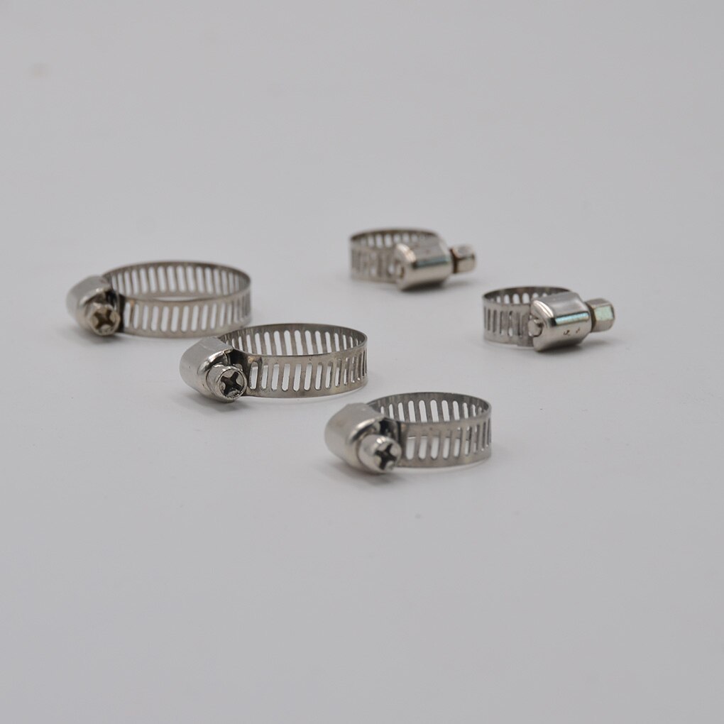 50PCS/Set Multi Size Stainless Steel Hoop Clamp Hose Clamp Automotive Pipes Clip Fixed Tool