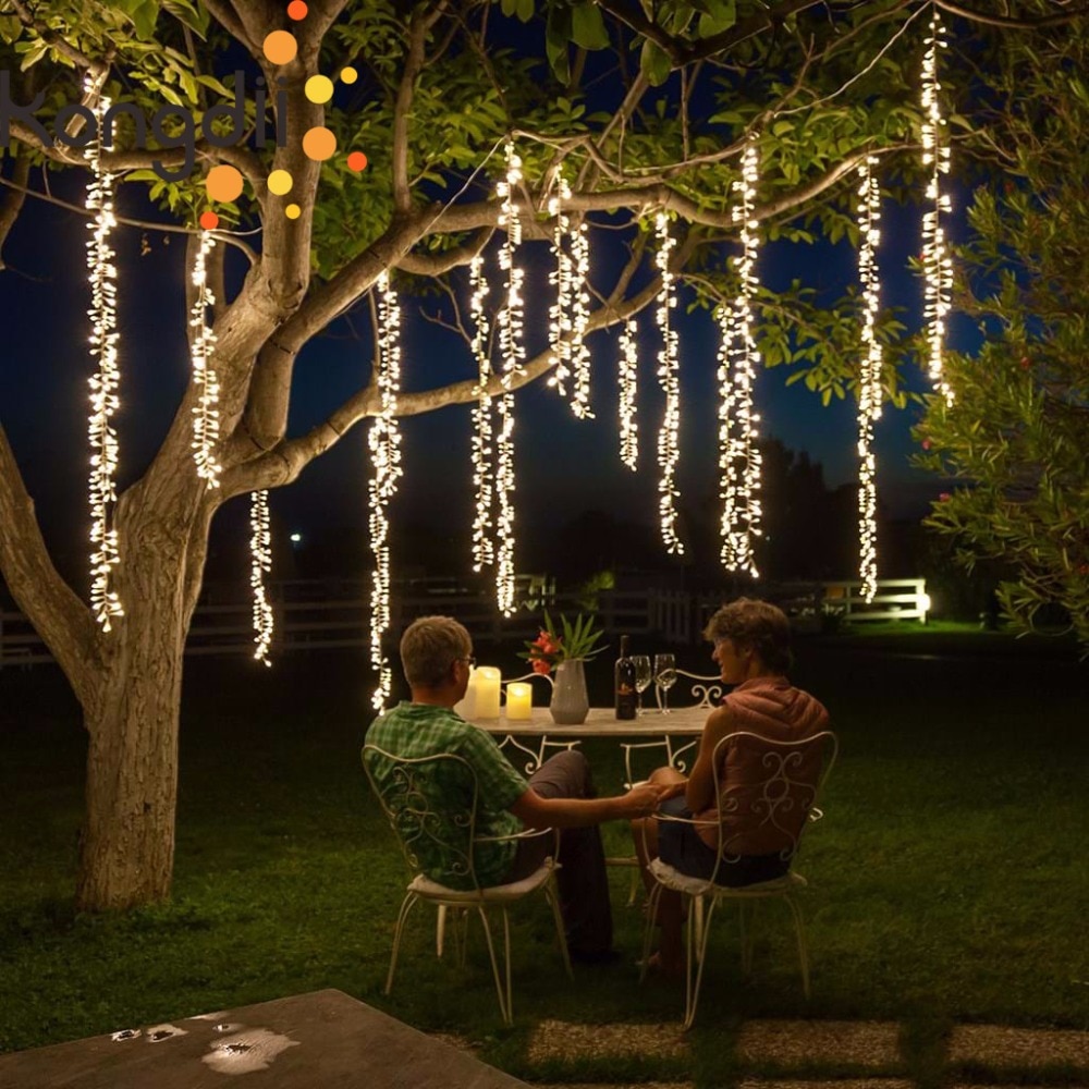 4x2.5m connectable led racimos wedding string lights christmas fairy light led garland outdoor for garden party tree patio decor