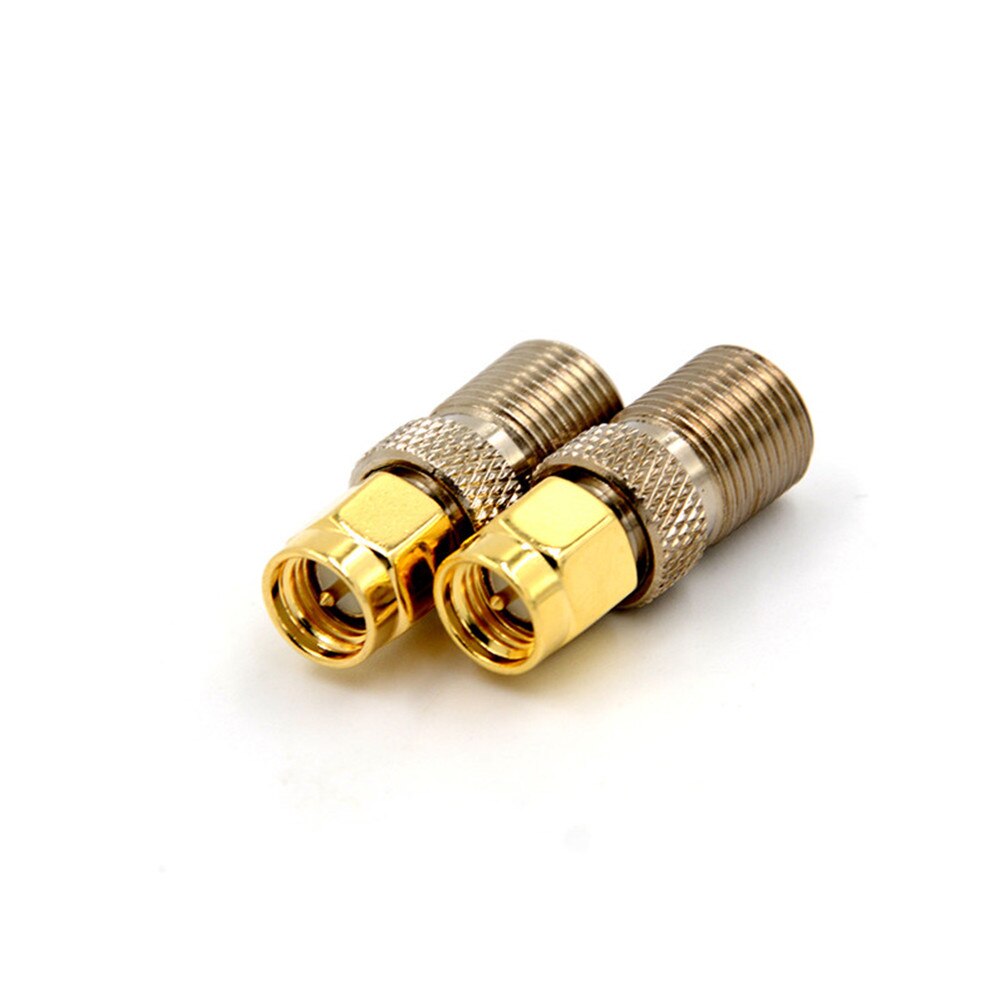 Neue 1Stck F Typ Weibliche Jack sma Stecker Gerade RF Koaxial Adapter F stecker zu SMA Konverter Gold Tonne