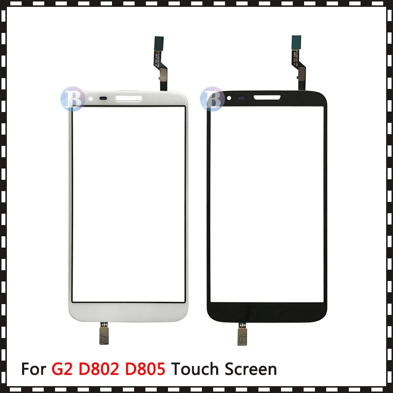 Vervanging 5.2 "Voor Lg G2 D802 D805 En G2 D800 D801 D803 Touch Screen Digitizer Sensor Buitenste glas Lens Panel