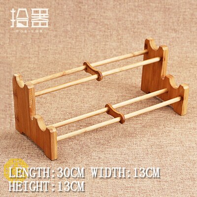 Plateau à thé chinois en bambou, fait à la main, Table à thé, planche à thé, théière Puer, conteneur de rangement, tasse, assiette, outils de cuisine, accessoires, 1 pièce: 4
