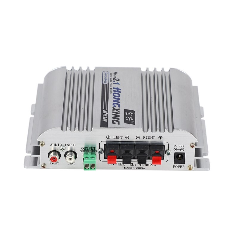 Hongxing 168Ah Car Amplifier Sound Mode Radio Mp3 Speaker Led Hi-Fi 2 Channel Mini Power Player Support Cd Dvd For Auto Motorcyc