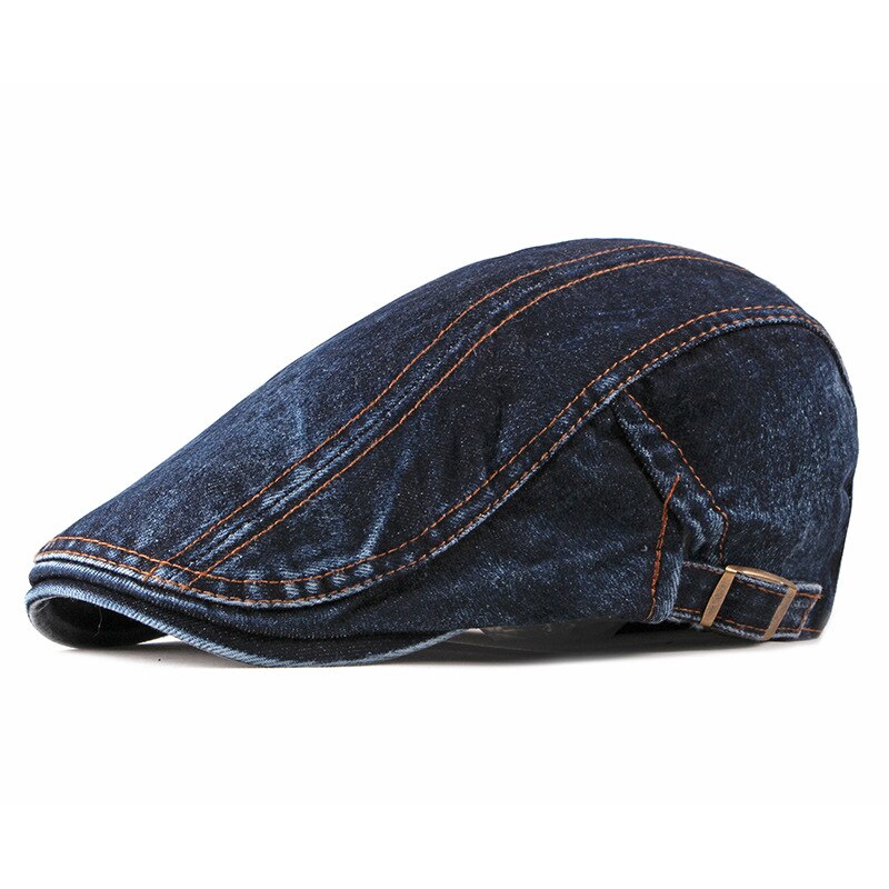 Chapeau de Newsboy délavé pour les vieux hommes, rétro, casquette plate en lierre, casquette en Patchwork, printemps et été