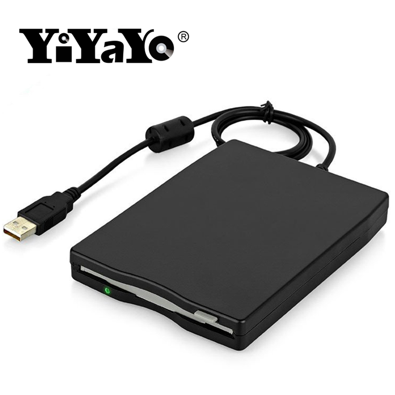 YiYaYo 3.55 Portable USB External Floppy Disk Drive 1.44MB FDD CD Emulators No Extra r Required,Plug and Play