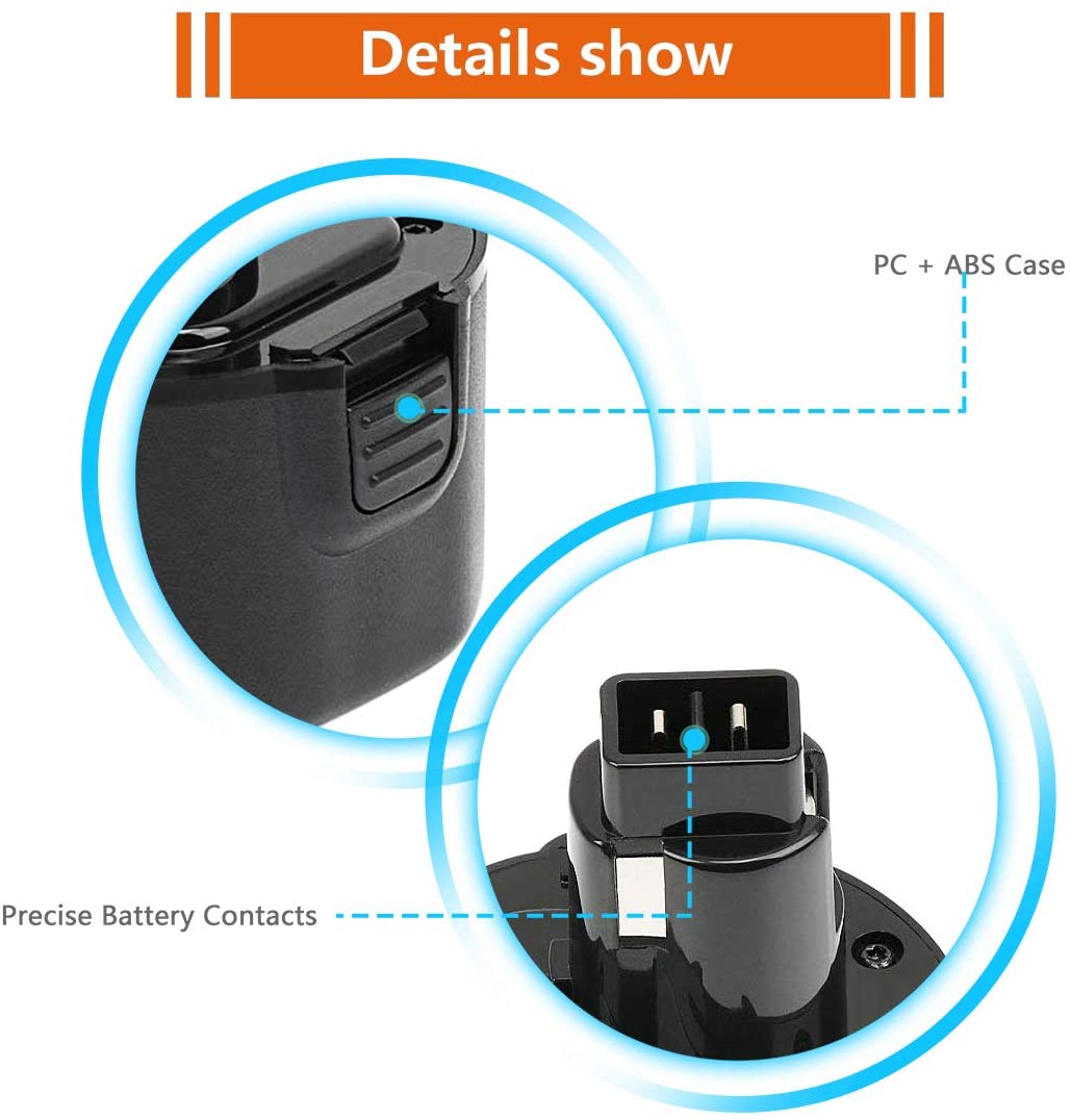 A9242 x 9.6v ni-mh-akkus für black & decker  ps120 fsb 96 kc96ve kc96c kc9651cn cd9600 cd231 100% hoher kapazität