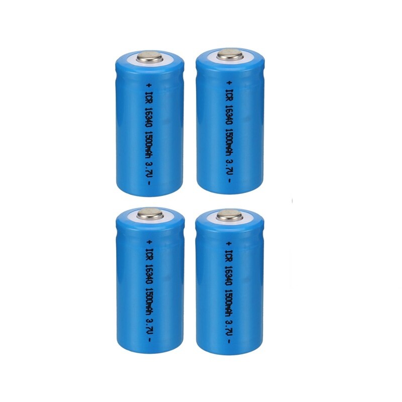 3.7V 1500mAh Rechargeable Li-ion Batteries 16340 CR123A Battery For LED Flashlight Travel Wall Charger For CR123A 16340 battery: Yellow