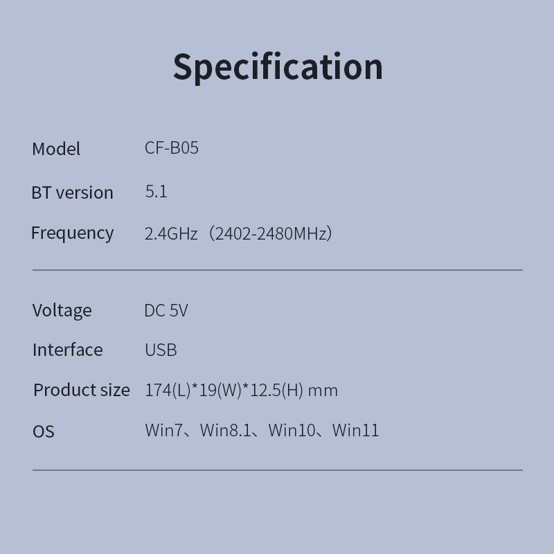 Mini kabellos USB Bluetooth Adapter BT 5,0 Dongle Musik Audio- Empfänger Sender für Lautsprecher Maus Laptop Gamepad