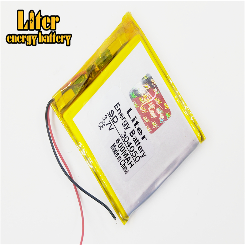 3.7V 600 mAh Lithium Polymer Battery li po 304050 For Game player Telephone Bluetooth navigation Music player Camera