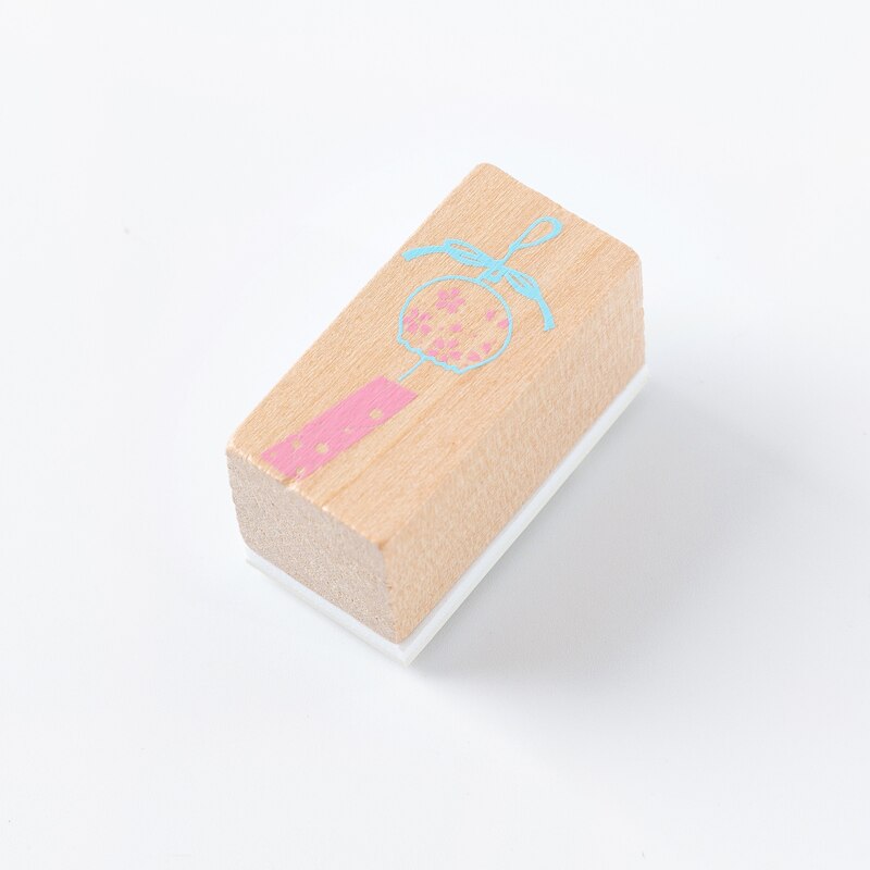 Sommar soft breeze serie stämpel gör-det-själv trä gummistämplar tätning för scrapbooking studentpris reklam japanska brevpapper