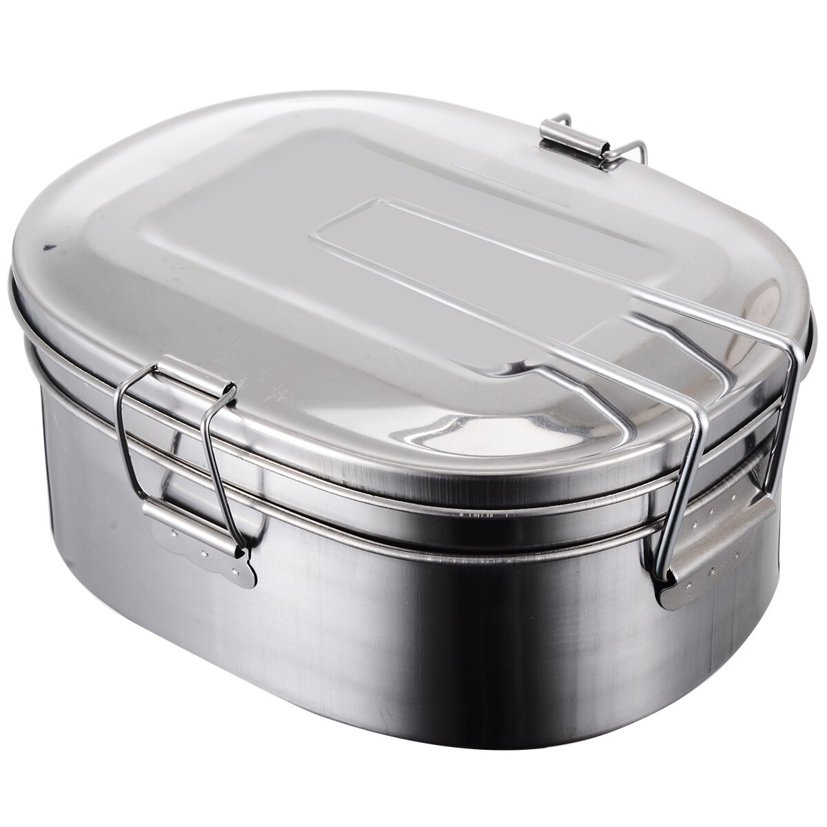 1Pcs Lunch Box 2 Layers Stainless Steel Dinnerware Food Storage Container Lunch Box For Kids Students School Food Container