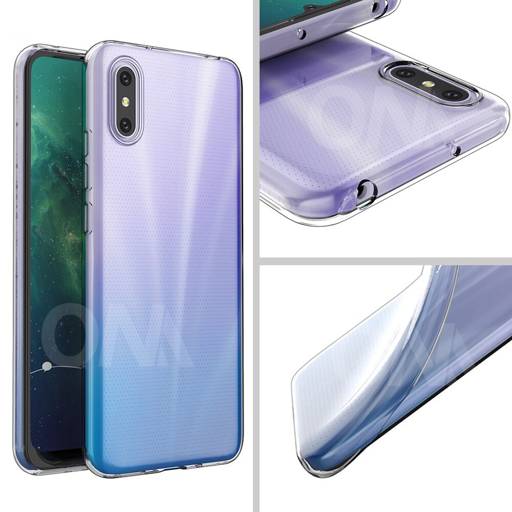 Case Voor Xiaomi Redmi 9A Tpu Silicon Clear Gemonteerd Bumper Soft Case Voor Xiaomi Redmi 9A Transparant Back Cover